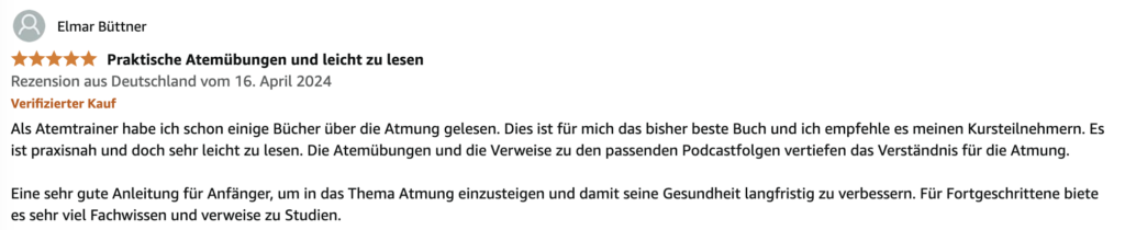 Rezension Buch Freiatmen